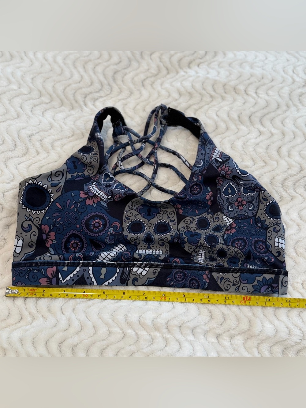 Constantly Varied Gear Sports Bra - Midnight Skulls - Picture 3 of 3